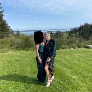 Faux Fur Green Coat, small